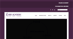 Desktop Screenshot of mbsacademy.org