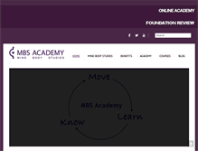 Tablet Screenshot of mbsacademy.org